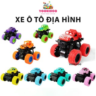 Xe ô tô địa hình quán tính chạy bánh đà không cần pin siêu khỏe, xe địa hình off-road 4 bánh, xe trớn cho bé