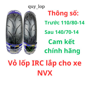 Vỏ lốp lắp cho xe nvx chính hãng irc 140/70-14 110/80-14