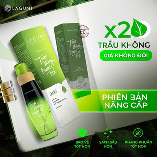 Dung dịch vệ sinh phụ nữ Lagumi Trầu Không Tràm Trà 100% thiên nhiên 100ml - an toàn Mẹ Bầu - Việt Nam