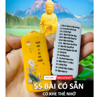 Máy niệm phật mini 55 bài có sẵn, máy niệm phật tí hon, máy tụng kinh niệm phật