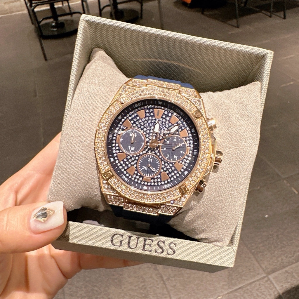 Đồng hồ nam Guess GW0060G2 - GW0060G3 Montres Watch 45mm, Authentic, Fullbox, Luxury diamond watch