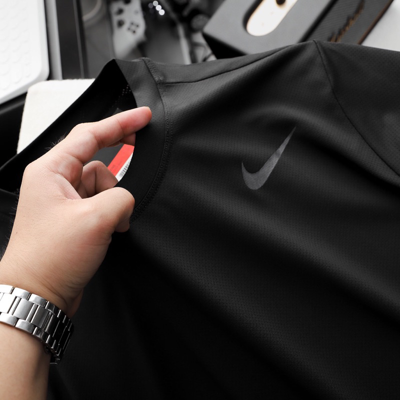 Áo thể thao nam NK04 fit dáng vạt bầu chuẩn đẹp, hình thật