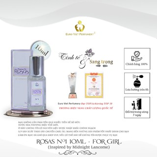 Nước hoa nữ cao cấp euro viet perfumery, rosas no.1 10ml