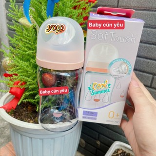 Bình sữa Pigeon cổ rộng siêu trong T- Ester dung tích 200ml/ 300ml