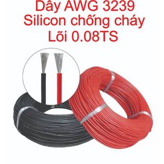 Dây điện 14 awg silicon dẻo chống cháy 3239 chịu nhiệt 200độ