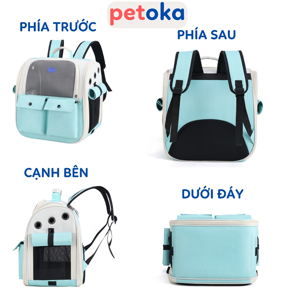 Balo mèo vận chuyển chó cho thú cưng du lịch cỡ lớn thoáng khí BL-04 Petoka