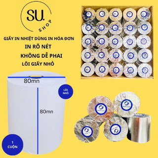 Giấy in hoá đơn K80 , giấy in bill , in nhiệt khổ K80x80mm