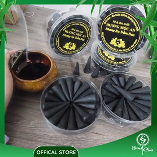 Nhang Nụ Trầm Đen Làng Chóa - hộp 35 nụ [ thơm dịu mát, dùng trong xông nhà và thiền...]