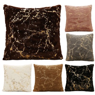 Vỏ gối vuông tựa lưng 45cmx45cm vải lông nhung 2 mặt họa tiết ánh vàng lóng lánh, gối tựa sofa, gối ôm, vỏ gối vuông đẹp