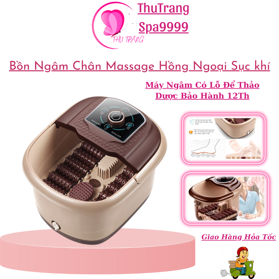 Máy Ngâm Chân Massage Hồng Ngoại | Sục Khí Tự Làm Nóng Bồn Ngâm Chân Masa Thư Giãn