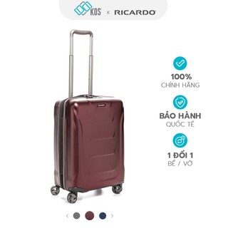 Vali xách tay RICARDO TIOGA 2.0 size 20 inch, Nhựa chống va đập, có cổng sạc USB, thương hiệu Mỹ