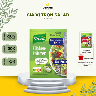   BILL ĐỨC  Gia vị trộn sốt salad nhiều hương vị ăn healthy thơm ngon chuẩn vị KNORR set 5 gói 