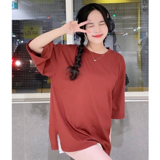 Áo thun Basic Be Closet Tee phông trơn nam nữ oversize form rộng 3 màu - Đỏ