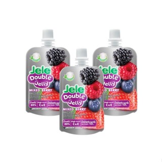 Thùng/36 gói - Nước Ép Thạch Trái Cây Thạch Jele Double Jelly 125gr