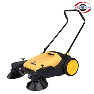 Xe quét rác đẩy tay KMS-S1, không cần cắm điện ,không cần dùng pin,chỉ cần đẩy máy đi là được