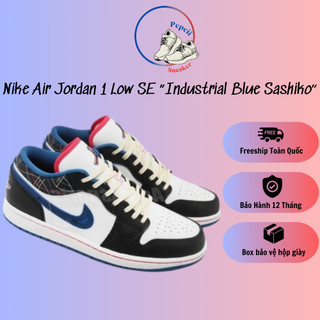 Giày thể thao nike air jordan 1 low ‘blue sashiko’ fv3622-141 hàng full box bảo hành 12 tháng pepcii sneaker
