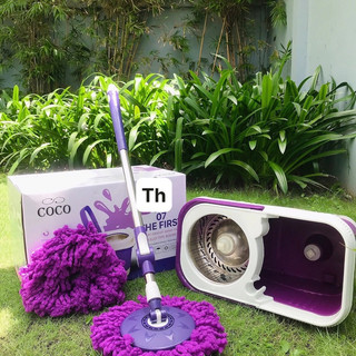 Bộ thùng lau nhà xoay 360 độ thông minh lồng inox 07 The First