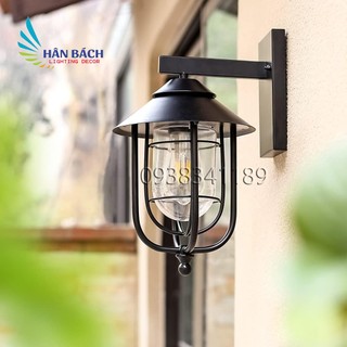 Đèn chùa cột gắn treo tường cổng ngoài trời mái hiên tân cổ + Tặng bóng Led