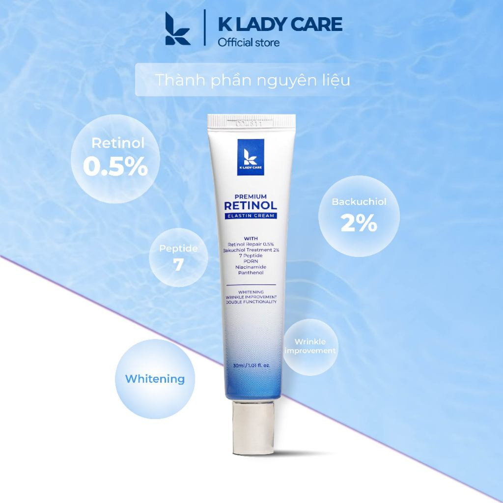 PHIÊN BẢN NÂNG CẤP Kem Retinol K Lady Care, kem dưỡng K Lady Care 0.5%