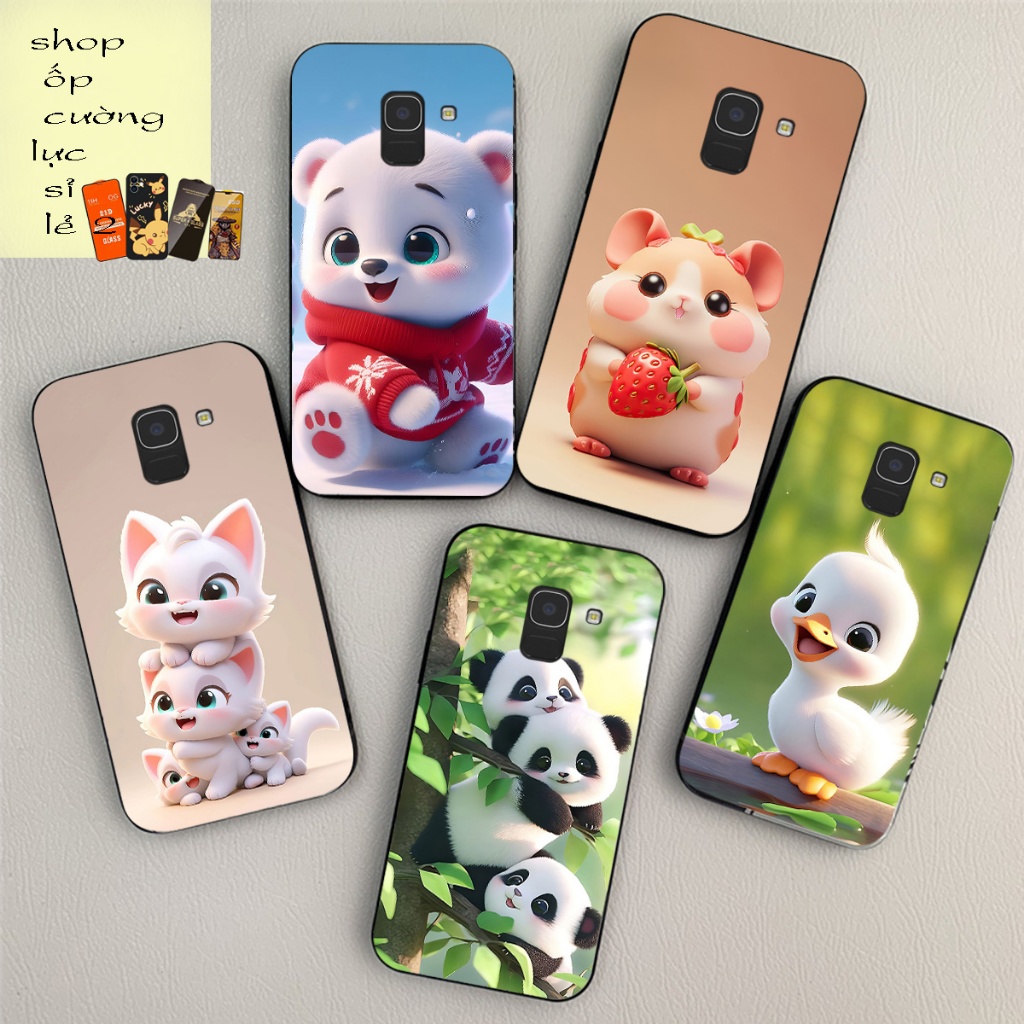 ốp lưng Samsung ss j6 plus / ss j6+ / a8 2018 / a8 plus 2018 / ss j6 2018 in hình con vật dễ thương