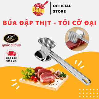  Búa Đập Thịt  Dần thịt mềm Đập Đá Giã Gừng Tỏi dày dặn Hợp Kim Không Gỉ Tiện Dụng BANA COOK-"nhỏ" 