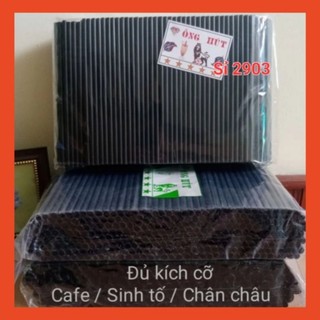 Ống hút đen phi 6 - Ống hút đen phi 8 - Ống hút đen phi 12 cao cấp. Bịch 500 gr