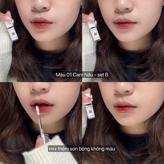 Set 4 thỏi son tint mini - Uni handmade