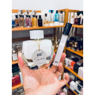 Combo nước hoa chính hãng 𝐌𝐨𝐧𝐭𝐛𝐥𝐚𝐧𝐜 𝐒𝐢𝐠𝐧𝐚𝐭𝐮𝐫𝐞 chiết 10ml + tặng 5ml 𝐄𝐥𝐢𝐳𝐚𝐛𝐞𝐭𝐡 𝐀𝐫𝐝𝐞𝐧 𝐖𝐡𝐢𝐭𝐞 𝐓𝐞𝐚