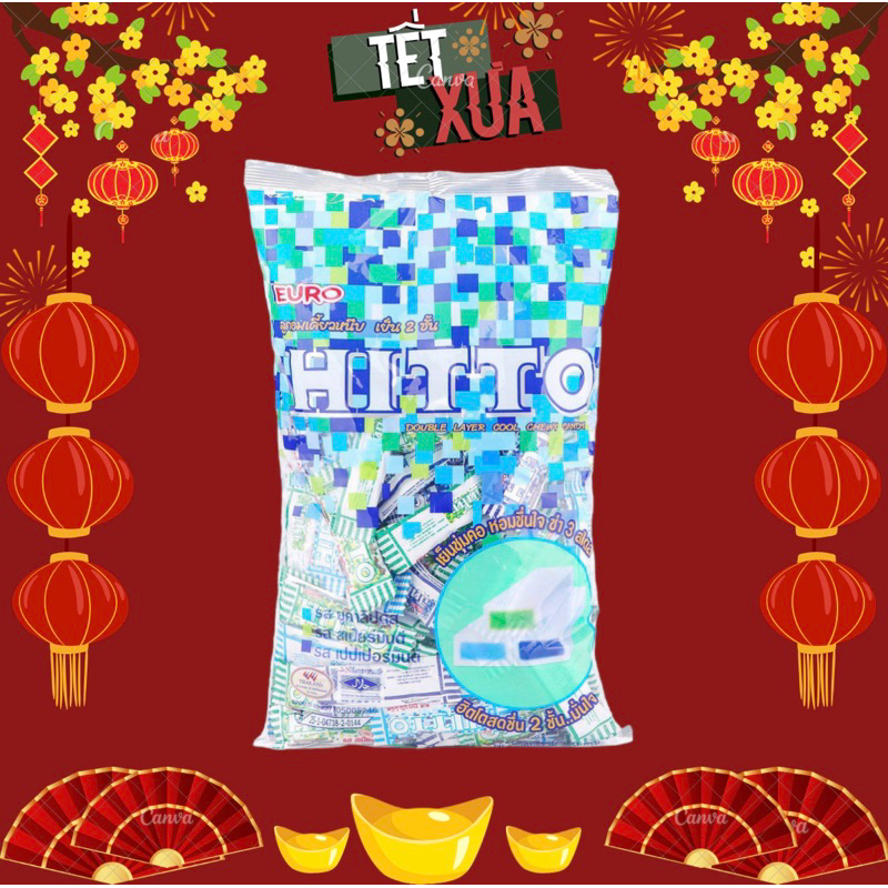 Combo 2 Bịch Kẹo Thơm Miệng Hitto Thái Lan