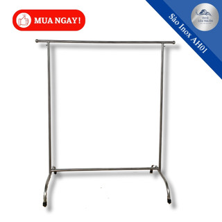 Sào đơn chân tròn - inox ah01 - kích thước 120x120 - inox lúa trà ôn