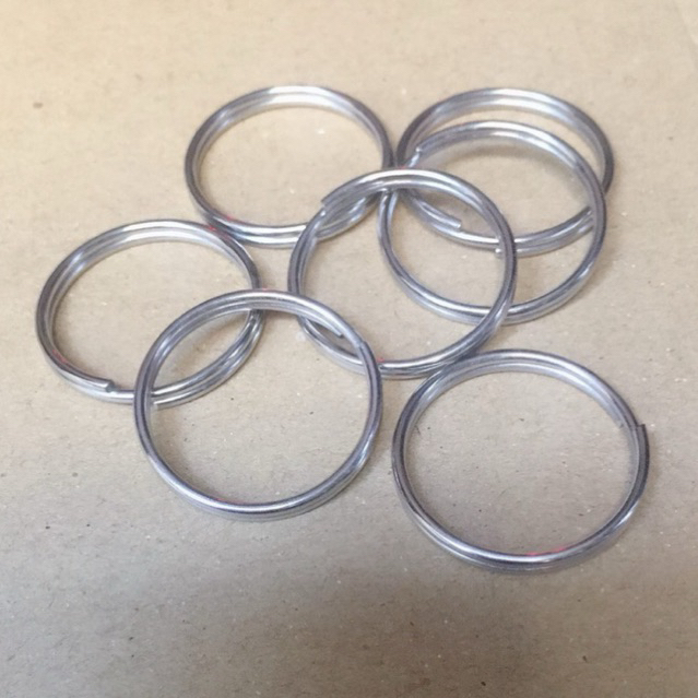 Khoen Móc Khoá Tròn Đôi Size 2cm- 2.4cm