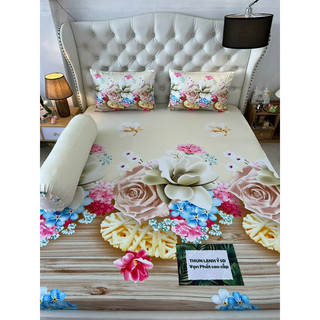 Ga gối thun lạnh cao cấp mẫu hoa( nhiều mẫu)