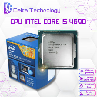 Cpu intel core i5-4690 - tốc độ upto 3.9ghz, 4 nhân 4 luồng, 6mb cache, 84w - socket lga 1150, tặng keo tản nhiệt