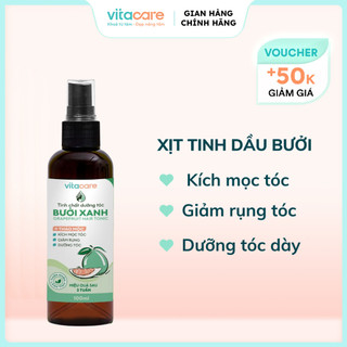 Xịt mọc tóc tinh dầu bưởi Vitacare - Xịt bưởi kích mọc tóc nhanh, giảm rụng tóc, dưỡng tóc chắc khoẻ