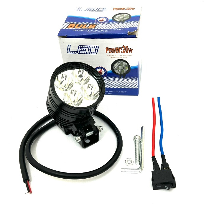 Đèn Led Trợ Sáng L4 Ngắn 3 Chế Độ -.Full Phụ Kiện,Bảo Hành 1 Năm Siêu Bền 2024