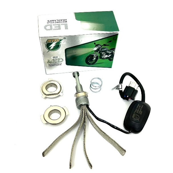 Đèn Pha Led 2 Tim RTD M02J Chính Hãng LẮP Ô TÔ XE MÁY Mẫu Mới 2024