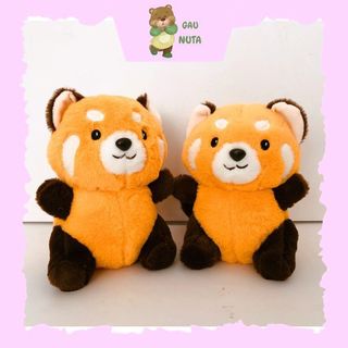 Gấu bông gấu trúc đỏ ngồi đuôi dài đủ size nuta