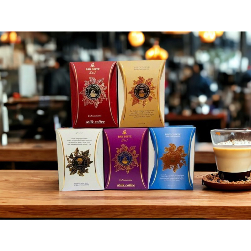 Cafe hộp vát Ban Coffee 200g đóng giỏ quà