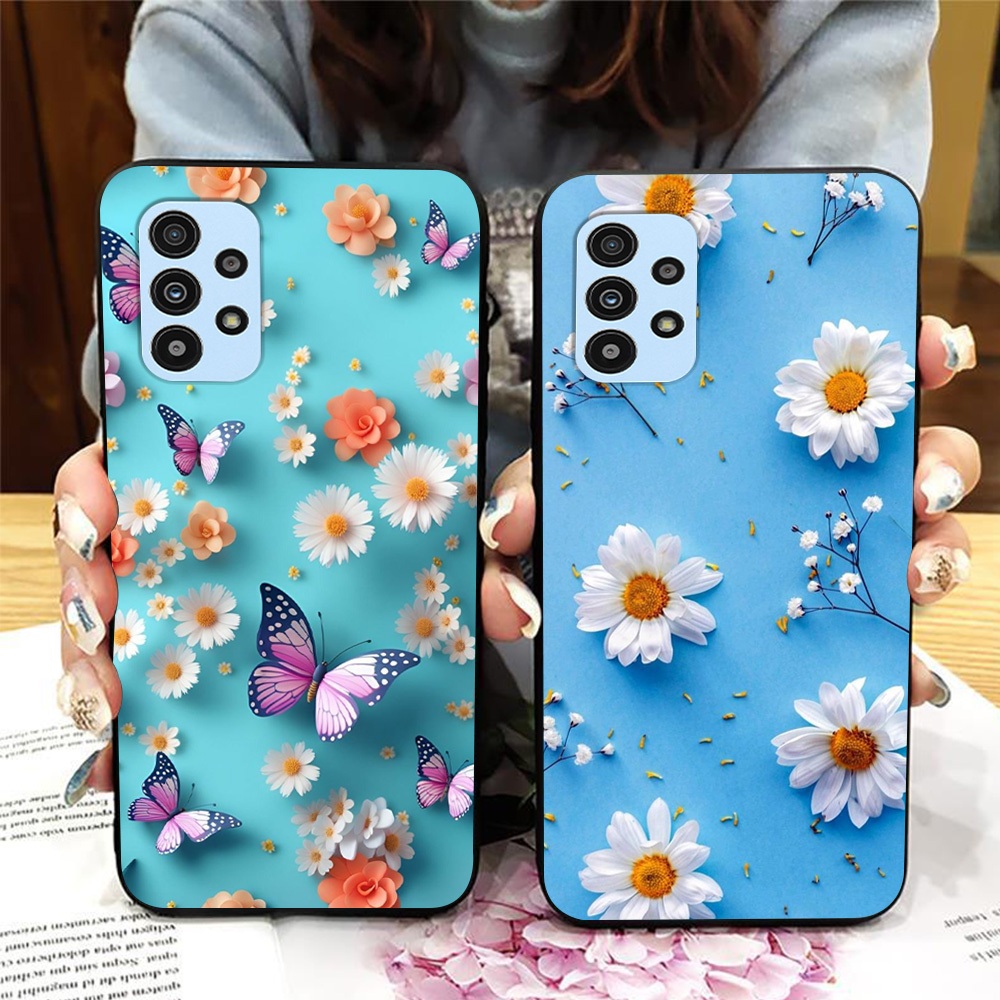 Ốp lưng Samsung a33 5G / ss a53 5G / ss a73 5G / ss a13 4G / ss a23 4G in hình hoa cúc họa mi