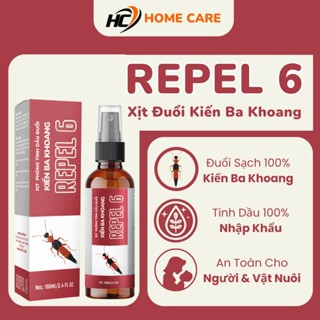 Xịt Phòng Tinh Dầu Đuổi Kiến Ba Khoang REPEL 6 - chai 100ml, Xịt Đuổi Côn Trùng An Toàn Cao Cấp Dùng Trong Gia Đình