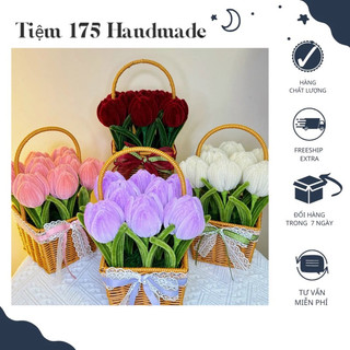 Hoa tulip kẽm nhung decor, trang trí
