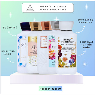 Lotion dưỡng thể, Sữa dưỡng thể, dưỡng ẩm Bath and Body Works Đủ mùi hàng Mỹ chính hãng, Auth 236ml