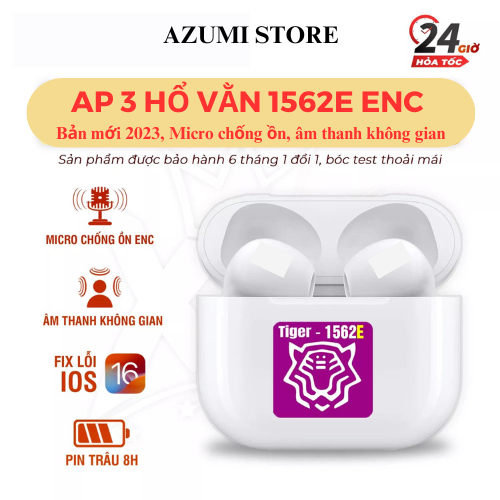 Tai Nghe Hổ Vằn AP 3 1562E ENC Cao Cấp | Âm Thanh Đa Không Gian - Kết Nối Mọi Thiết Bị