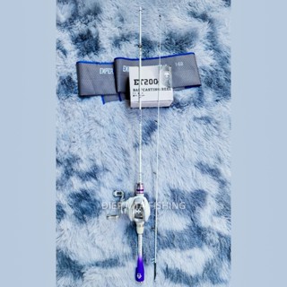  Bộ Cần câu UL Hoàng Đế Trắng Và Máy Ngang ET200 chuyên lure suối ,lure lóc nhỏ cảm giác   có trái và Phải   