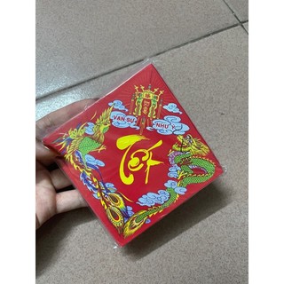 Combo 2 Tem chữ Tết dán bánh chưng, dưa hấu, mứt Tết, dán pháo giấy | Phụ kiện trang trí