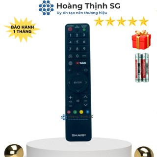  Remote điều khiển tivi SHARP Mã 07 điều khiển TV SHARP - Tặng kèm pin 