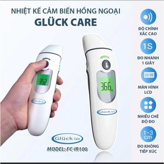 Nhiệt kế điện tử hồng ngoại đo thân nhiệt nhiệt độ -  Nhiệt kế Gluck Care FC IR100 (báo kết quả chỉ 1 giây)