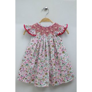 Đầm smock hoa nhí