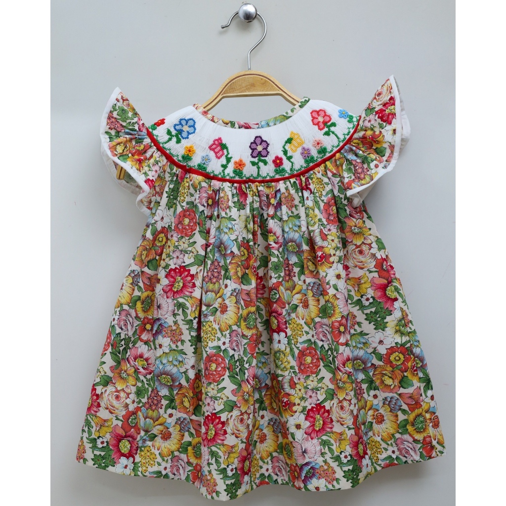 ĐẦM SMOCK HOA NHÍ