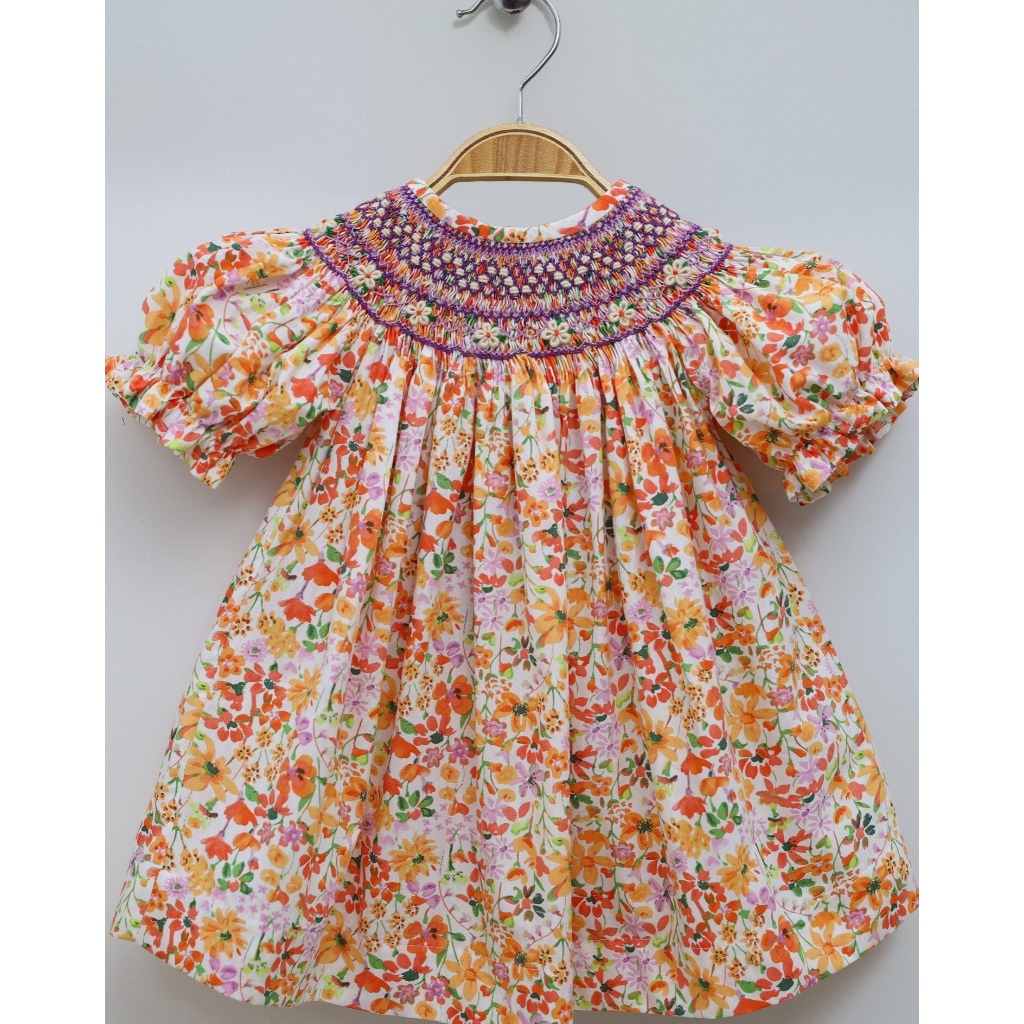 ĐẦM SMOCK HOA NHÍ